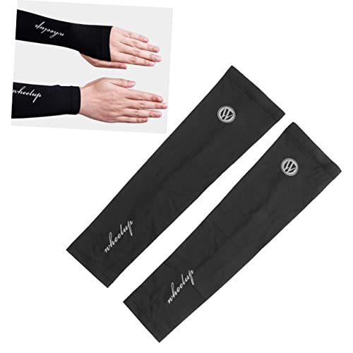 TOGEVAL 1 Par De Manga De Braço De Seda Gelada Mangas Protetoras De Pele Para Dirigir Mangas De De B