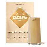 Ka’Chava Whole Body Meal Shake Chai 2 lb – Vegan Protein Powder with 85+ Superfoods & Greens – Plant-Based Meal Replacement with Probiotics & Digestive Enzymes – Gluten & Dairy Free (15 Servings)
