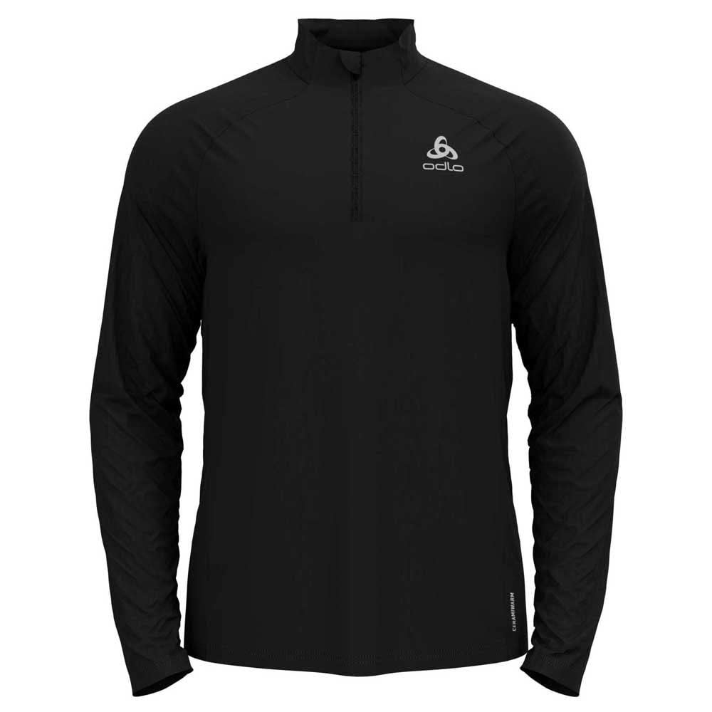 Odlo Homme Haut de Course à Zip Run Easy Warm