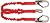 Guardian Fall Protection 01298 4.5 to 6-Foot Double Leg with Rebar Hook Ends