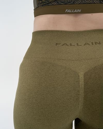 Fallain Fitness Caonach Seamless Leggings (UK, Alpha, S, Regular, Regular, Moss Green) - Image 5