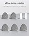 FurnisHIQ 25.5” Windshield Cleaner Tool, Longer & Strong Absorbent Car Window Cleaner with 5 pcs Washable Pads and 2 pcs Spray Bottles for Car and Home Window, Gray