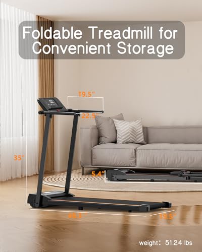 Todo Folding Treadmill, Under Desk Treadmills For Home With 2.25Hp thumb #3