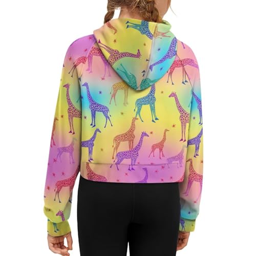 Uourmeti Long Sleeve Active Hoodies for Girls Half Zip Cropped Sweatshirts with Pockets2