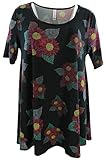 Lu La Roe Perfect T (Medium) Flowers on Black 3-0086