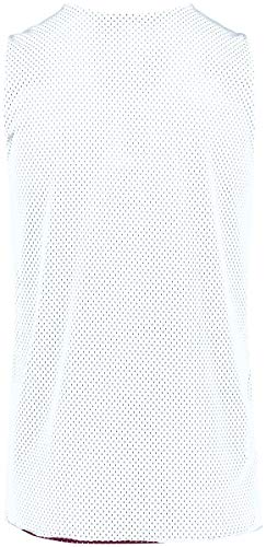 Augusta Sportswear Men's Standard Tricot Mesh Reversible Jersey 2.0, Maroon/White