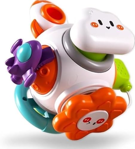 Brinquedo Sensorial Infantil Montessori Cubo De Atividades Educativo 6 Em 1 Para Bebê, Desenvolve Coordenação Motora, Cognição E Habilidades Sensoriais