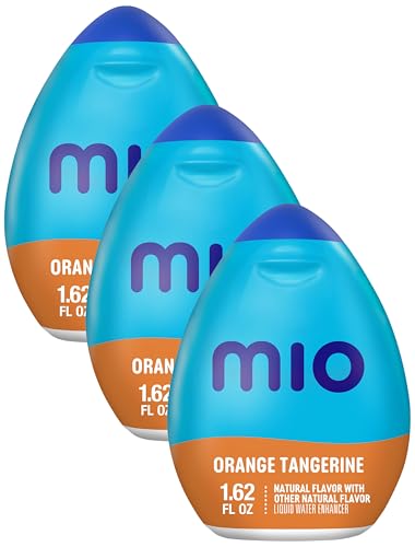 Image of mio Orange Tangerine Flavored with other natural flavor Liquid Water Enhancer, 1.62 fl oz Bottle (Pack of 3)