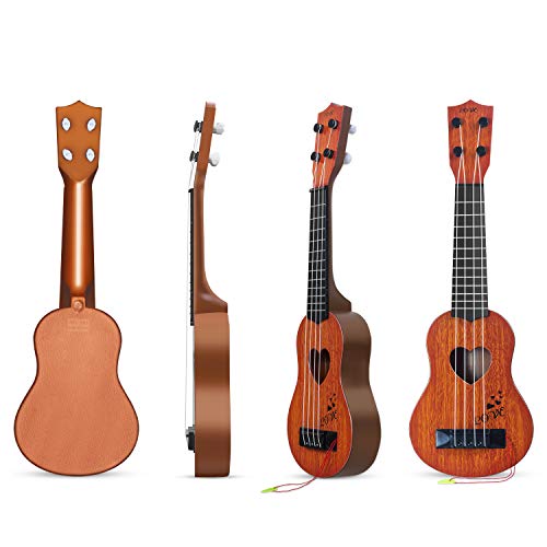 Hhobby Stars HS-UKLL01 Kids Guitar Musical Toy Ukulele Classical Instrument(Brown),With Extra Harmonica 16 Holes thumb #4