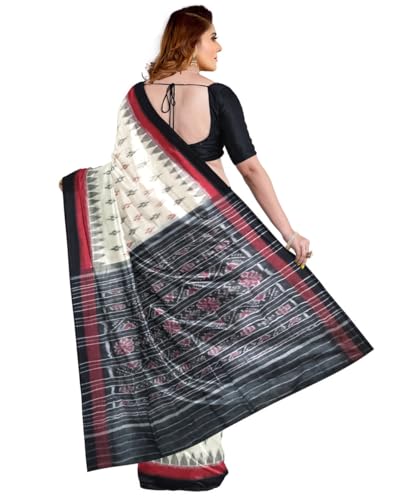 Image of Nuapatna Cotton Saree of Odisha Ikkat Orissa Traditional Handloom Sari | Bomkai | Pata | Nuapatana | sambalpuri saree | khandua patta sare | without Blouse S9