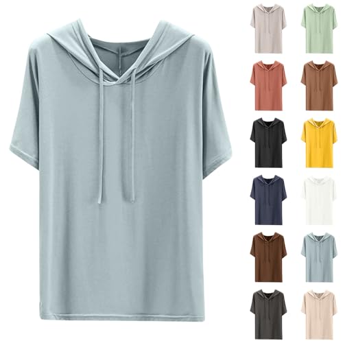 Dyhxuan Hoodie Damen Modal Pullover mit Kapuze Lässig Einfarbige...