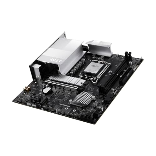 Image of MSI PRO B860M-B Motherboard, mATX - Supports Intel Core Ultra Processors (Series 2), LGA 1851 - Direct 6 Phases, DDR5 Memory Boost (9066+ MT /s OC), PCIe 5.0 x16, M.2 Gen5, 5G LAN