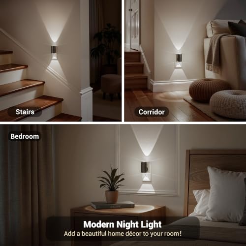 Image of JandCase Night Lights Plug into Wall, Rotating LED Night Light, Cool White