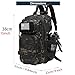 GUJOIN 20L Wasserdichter Rucksack Mit 2 Flaschenhaltern, Ideal Für Fitnessstudio, Outdoor-Reisen, Wandern, Angeln Und Geeignet Für 13-Zoll-Laptops (Schwarz getarnt)
