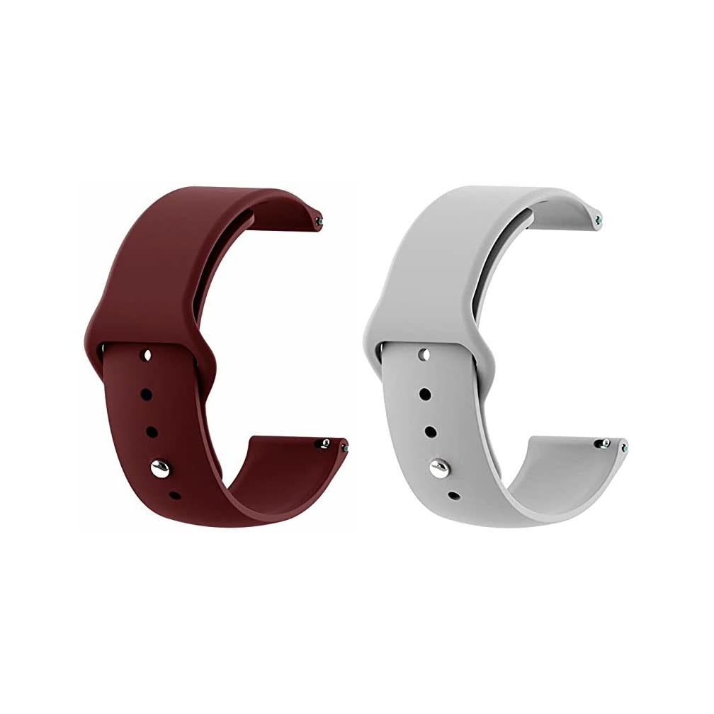 ZOVC 20MM Strap Compatible For A-maz_fit Bip/Bip Lite/GTS/GTS 2/GTS 2E/ GTS 2 MINI/GTR 42MM/And for all 20mm watches (W_NE RED/GREY) (B0BPR49FFH) Amazon Price History, Amazon Price Tracker