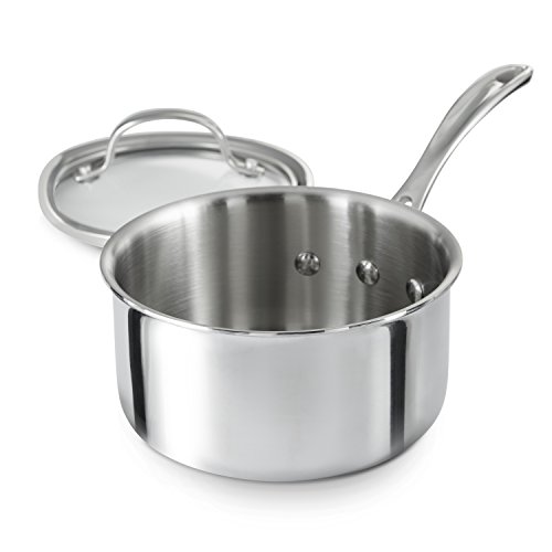 Calphalon Tri-Ply Stainless Steel 1-1/2-Quart Sauce Pan With Cover #TOP1