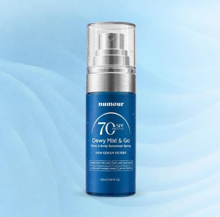 Numour Dewy Mist & Go Face & Body Sunscreen Spray SPF 70 PA++++