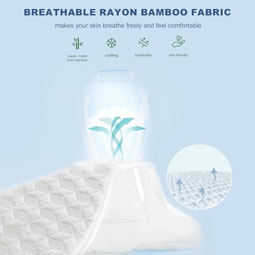 Protector de colchón impermeable de rayón de bambú King de lujo 3