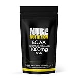 Nuke Nutrition BCAA Capsules | 60 Capsules 1000mg | Advanced Essential Amino Acids Supplement to Build Lean Muscle | Boost Recovery, Muscle Building & Growth | Leucine, Isoleucine & Valine | Vegan