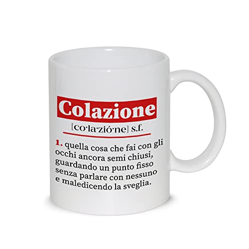 Taza de desayuno con diseño de «Mug Relax» con texto en inglés «Vocabolario», ideal como regalo para fiestas, cumpleaños, Navidad Cover