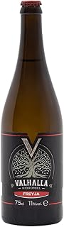 Hidromiel Valhalla Freyja | Bebida Ecológica, Botella De 75cl | Aromas A Frutos Rojos Como Grosella Y Cereza | Ideal Para Tapas Y Comidas Ligeras, Sin Gluten | Homenaje A Freyja Diosa Nórdica