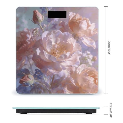 Báscula Digital de Baño con Patrones Florales Exacta 400 lb miniatura 2