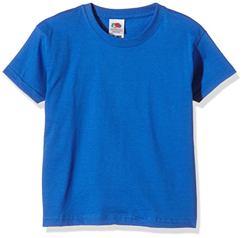 Fruit of the Loom Unisex Kids Valueweight Short Sleeve T-Shirt, Royal, 2-3 Years (Manufacturer Size:21)