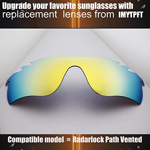 Lentes Oakleys Radarlock Path ventilado en oro de 24 quilates espejo 4