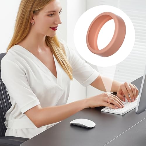 Nievajio 4 Stück Ring Schutzhülle Kratzfest Silikon Abdeckung Ring Schutz Zubehör Geeignet für Arbeit, Sport und Fitness