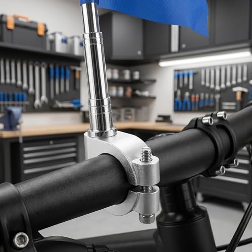 Mât de drapeau de moto extensible aluminium réglable vélo de route VTT DOITOOL - 8