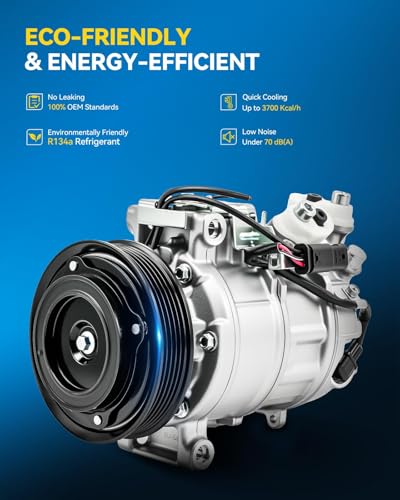 Image of PHILTOP 168300 Air Conditioner AC Compressor for GLA250 2015-2022,CLA250 2014-2019 2021-2022,A220 2020-2022,CLA45 AMG 2014-2022,CLA35 AMG 2020-2022,A35 AMG 2020-2021,GLA45 AMG 2015-2022,QX30 2017-2019
