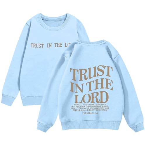 Girls Crew Neck Sweatshirts Long Sleeve Graphic Pullover Sweatshirts Casual Oversized Fleece Drop Shoulder Tops Loose