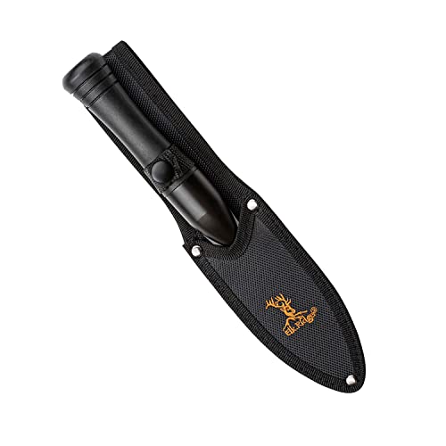 Elk Ridge - Outdoors - Spear – Spire, Black Fine Edge Spear Point Blade with Black Injection Molded Nylon Fiber Handle with Universal Thread for Broom Stick, Nylon Sheath– Spire, ER-SP002BK - Thumbnail 5