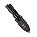 Elk Ridge - Outdoors - Spear – Spire, Black Fine Edge Spear Point Blade with Black Injection Molded Nylon Fiber Handle with Universal Thread for Broom Stick, Nylon Sheath– Spire, ER-SP002BK