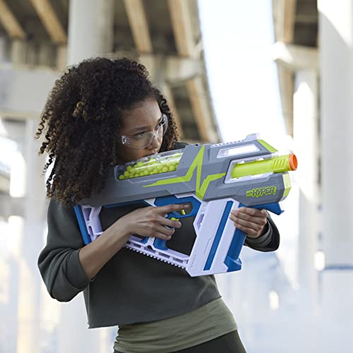 Nerf Hyper Blaster motorisé Mach 100 80 Billes en Mousse Nerf Hyper Lunettes Vitesse de 33 / Recharge Facile capacité de 100 Billes - vue 5