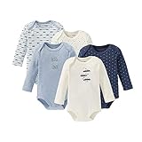 Mit Druckknöpfen im Schritt und weit zu öffnendem Schlupfkragenausschnitt. Für einfaches An- und Ausziehen und einen verinfachten Wickelvorgang.