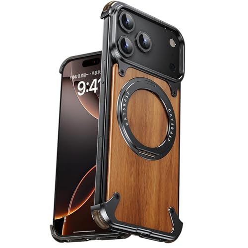 Coque iPhone 17 Pro Max antichoc avec support rotatif caché 360