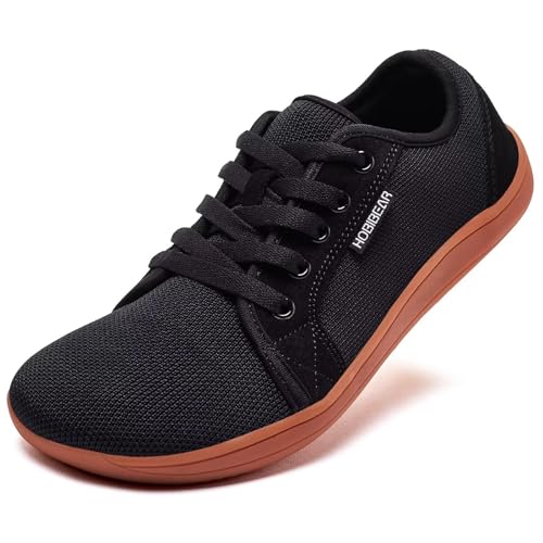 Fashion Minimalist Sneakers, Barefoot Wide Width Toe Box Shoes for Women Men Zero Drop Soft Walking Tennis Athletic Breathable Lace Up Casual Comfy Loafer Nurse Golf Outdoor Travel Drving Gym Work