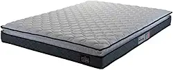 Colchão Espuma D33 Pillow Top Millenium Hellen - Suporta até 120kg por Pessoa (Branco/Cinza)