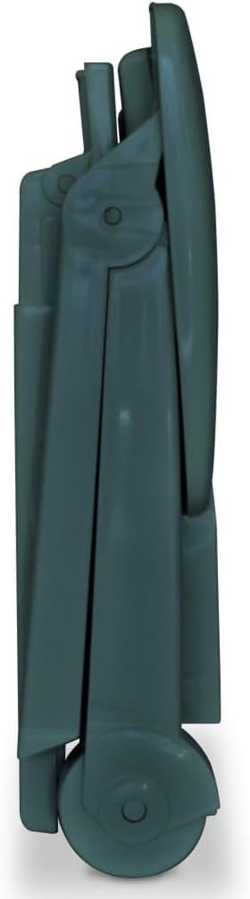 vidaXL Sunlounger Green Plastic One Size Foldable Sun Lounger