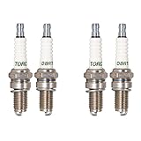 4PK TORCH D8RTC Spark Plug Replaces for NGK 4929/DPR8EA-9 5829/DP8EA-9 2120/D8EA 7162/DR8EA, for