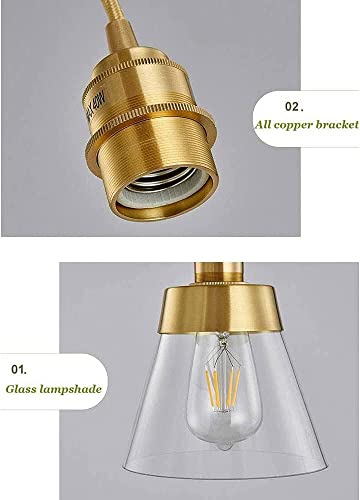 Luces de techo de vidrio transparente para iluminar habitaciones oscuras con elegancia moderna 5
