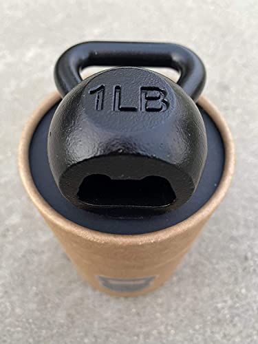 Kettlebell Bottle Opener, 1lb | Patent pending | Weightlifting beer gifts for men and women | Gifts for dad who has everything