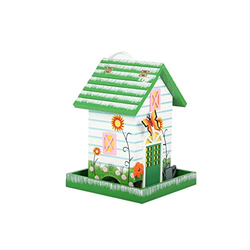 Nichoir à oiseaux vert RJJ pour aménagement de jardin et extérieur - 2