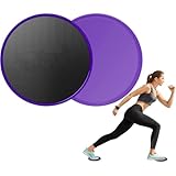 THQAE 2 Pcs sliders fitness, Doppelseitige Gliding Discs, Sliders Fitness, Fitness Disc Slides für Fitnessstudio, Training, Bauchmuskeln, Yoga, Pilates, für Teppich, Fliesen, Laminat, Holzboden