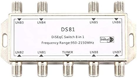 GST-8101 8 in 1 Satellite Signal DiSEqC Switch LNB Receiver Multiswitch Wholesale