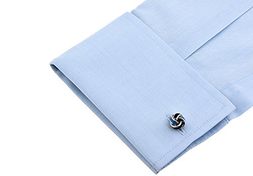 Image of S&W Wedding Cufflinks for Men Cuffs with Gift Box Business for Tuxedo Shirt