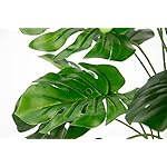 Kunstpflanze Splitphilo im Topf Künstliche Blattpflanze Splitphilo-Pflanze Monstera Seidenblumen Pflanzen Dekopflanze Grünpflanze Seidenpflanze Zimmerpflanze Kunstblume Deko Büropflanze 46x35x35cm – Bild 3