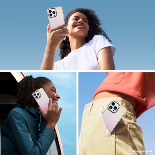 Coque iPhone 16 transparente ProMax paillettes ciel étoilé - 6
