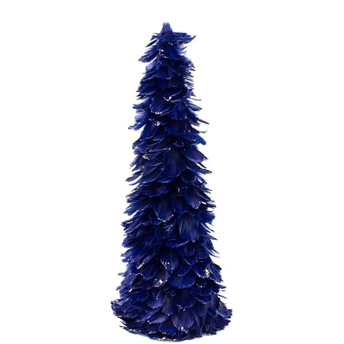 Zucker Feathers – Feathered Christmas Tree with Glittered Tips –